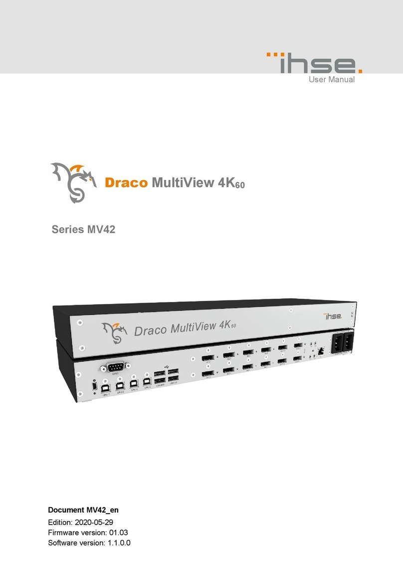 Ihse Draco MultiView 4K60 MV42 Series User manual
