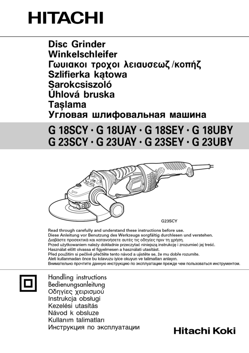 Hitachi G 18SCY User manual