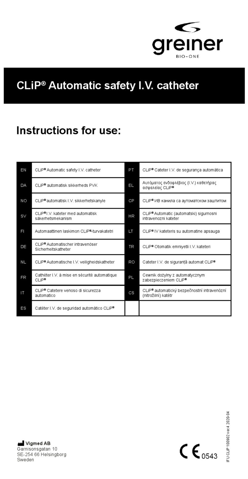 GREINER CLiP Series Instructions for use