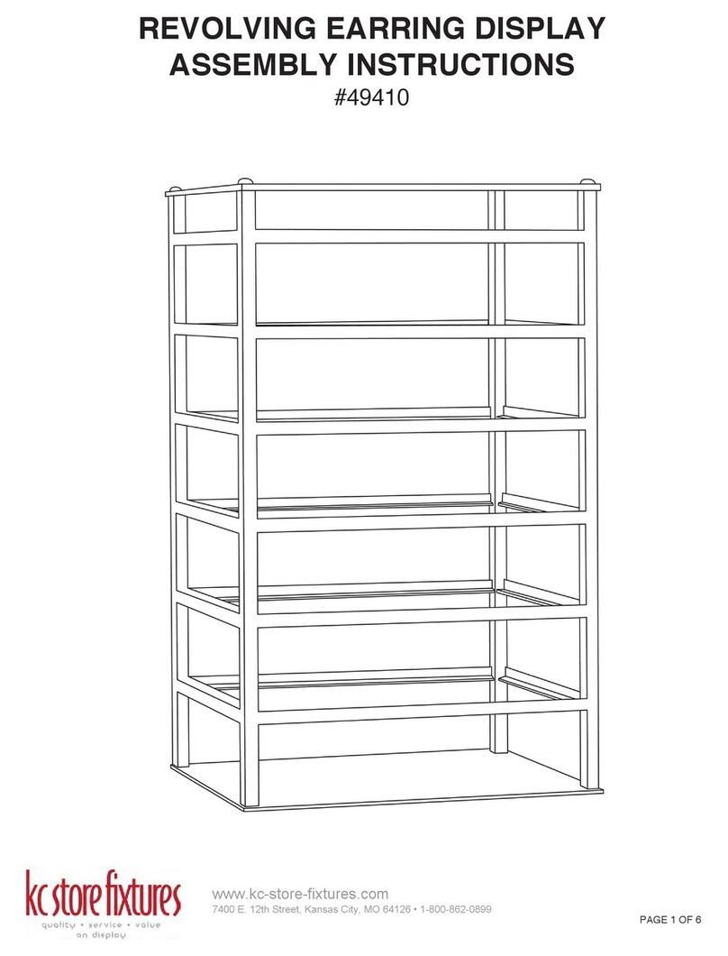 KC STORE FIXTURES 49410 Assembly instructions