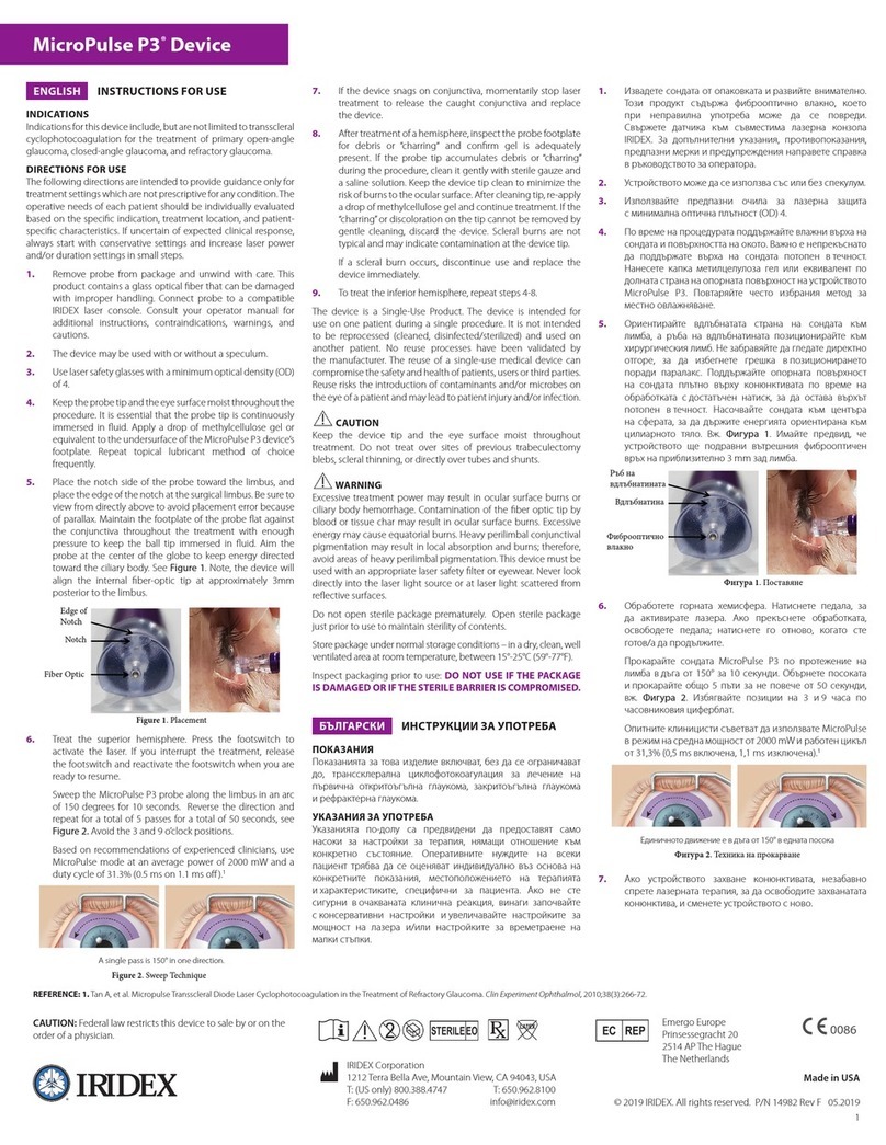 Iridex MicroPulse P3 Instructions for use