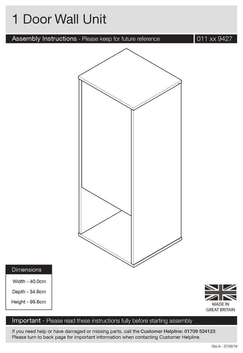 J D Williams Westwood Modula Wall Unit User manual J D Williams Westwood Modula Wall Unit User manual