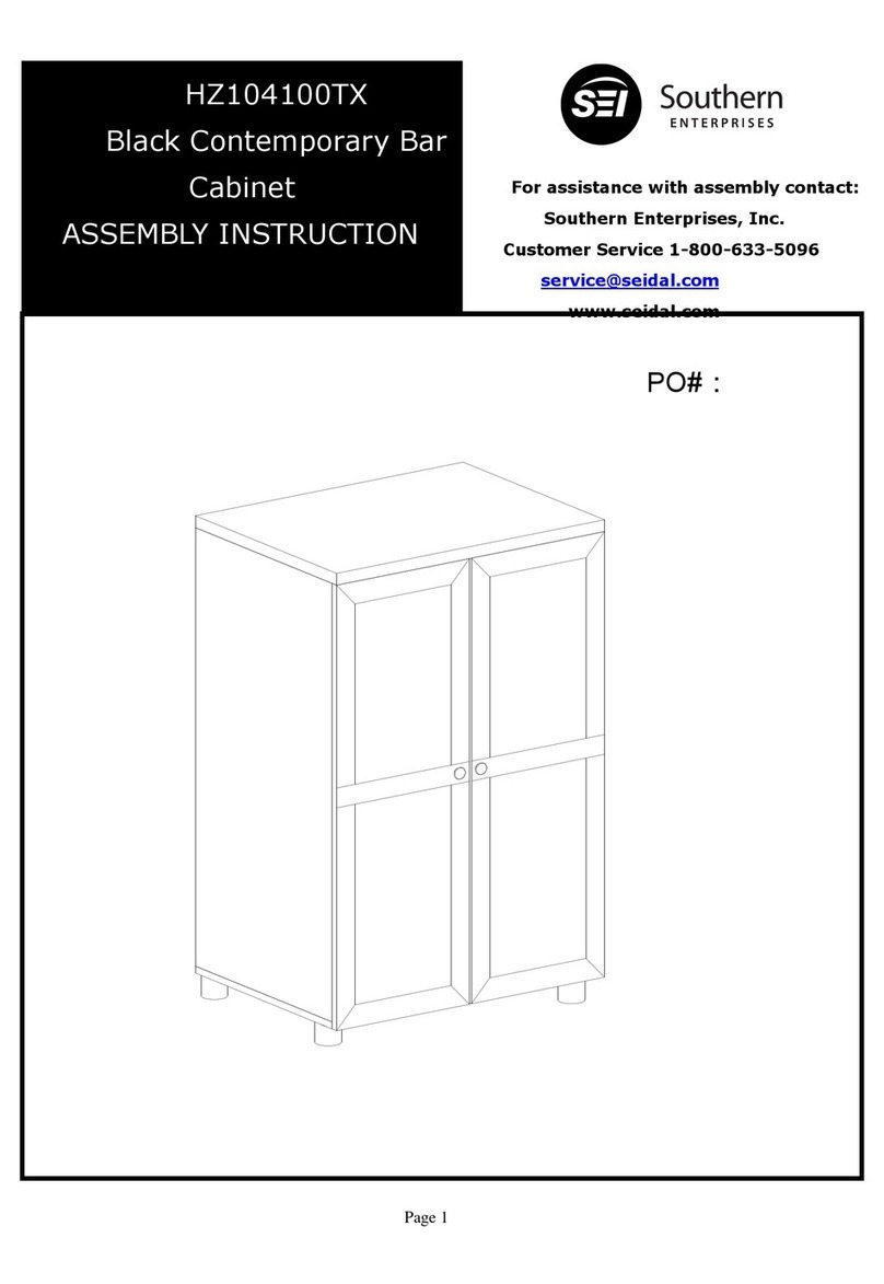 Southern Enterprises HZ104100TX Assembly instruction Southern Enterprises HZ104100TX Assembly instruction
