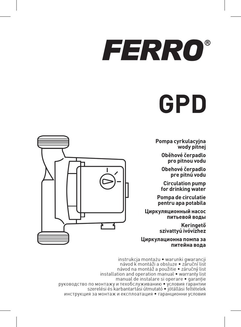 Ferro GPD Series Installation and operation manual