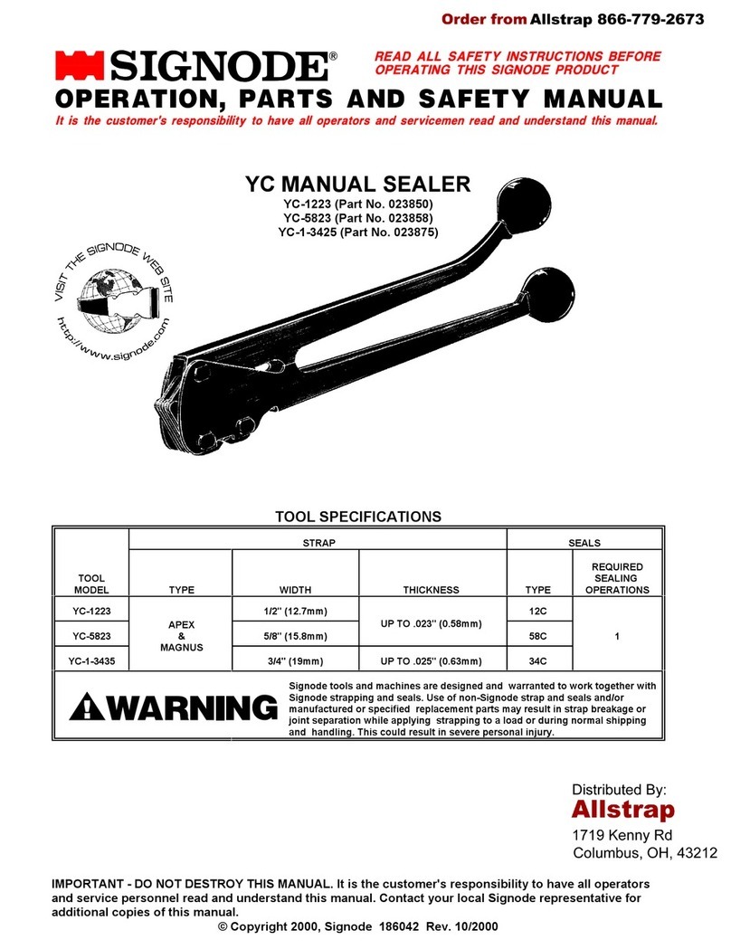 Signode YC Series Instruction Manual