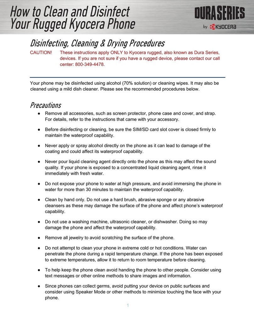 Kyocera Dura Series User manual