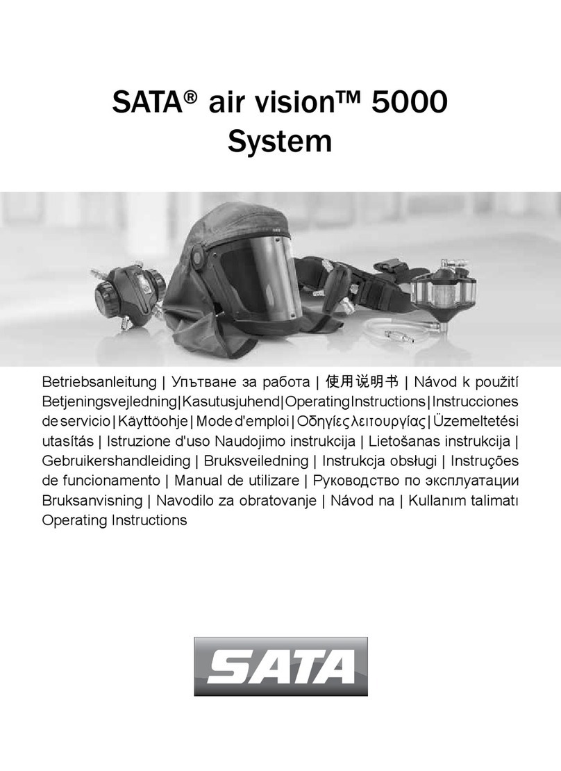 SATA air vision 5000 operating instructions