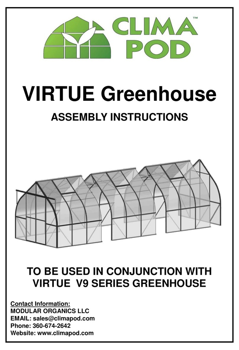 CLIMA POD VIRTUE V9 Series Assembly instructions