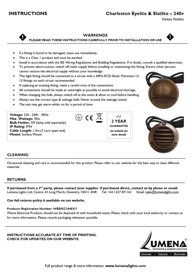 Lumena Charleston Eyelite User manual