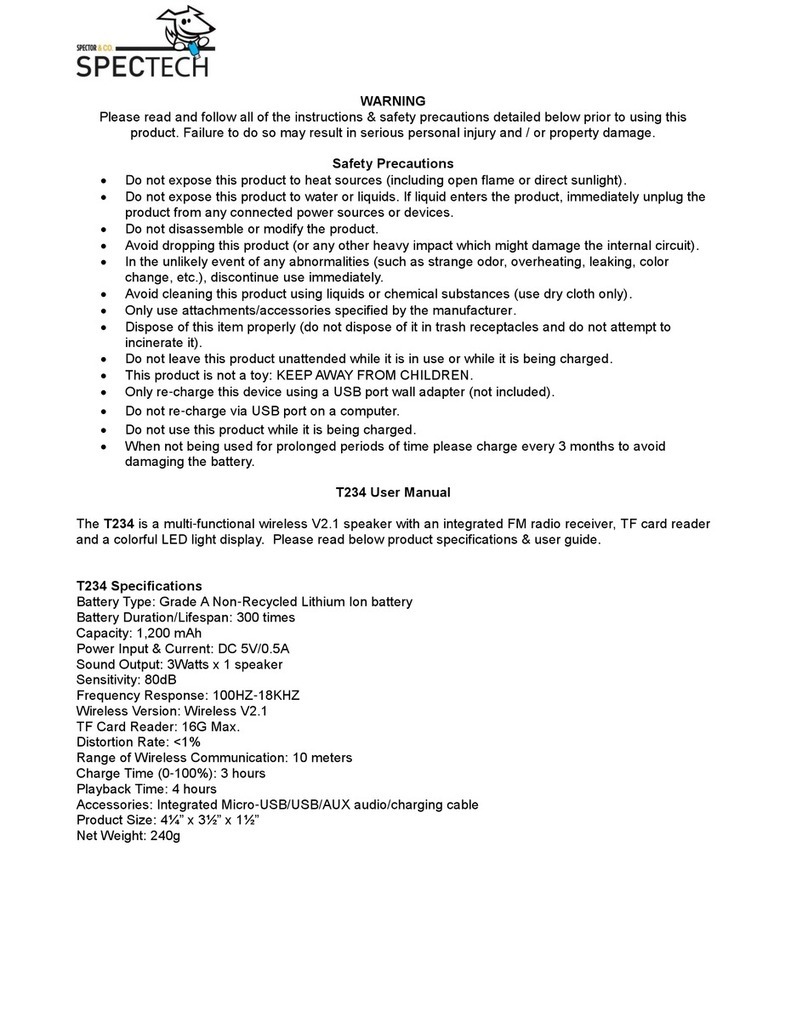 Spector&Co SPECTECH T234 User manual