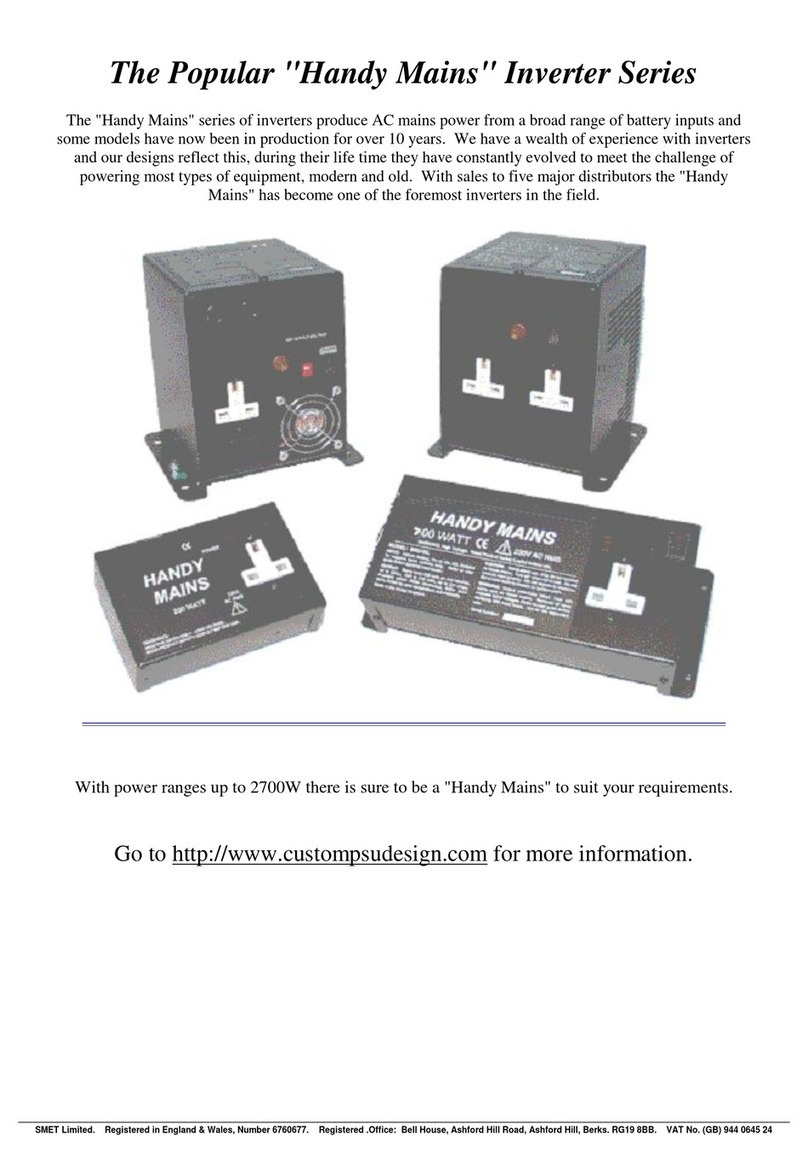 CUSTOM POWER DESIGN Handy Mains Series manual