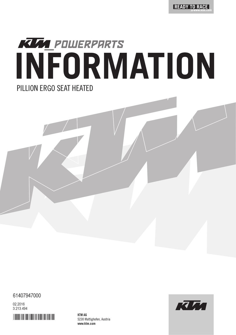 KTM Power Parts PILLION ERGO Information