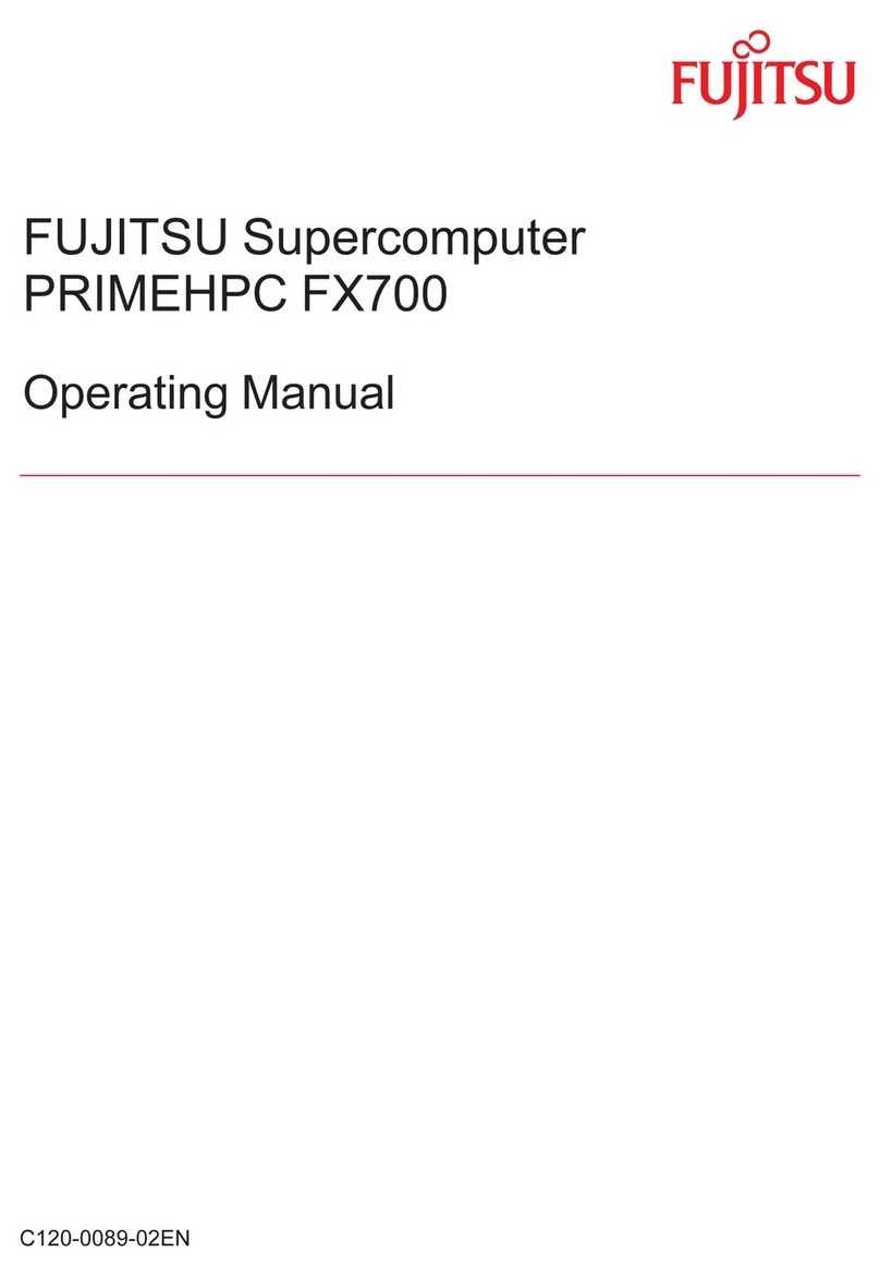 Fujitsu Supercomputer PRIMEHPC FX700 User manual