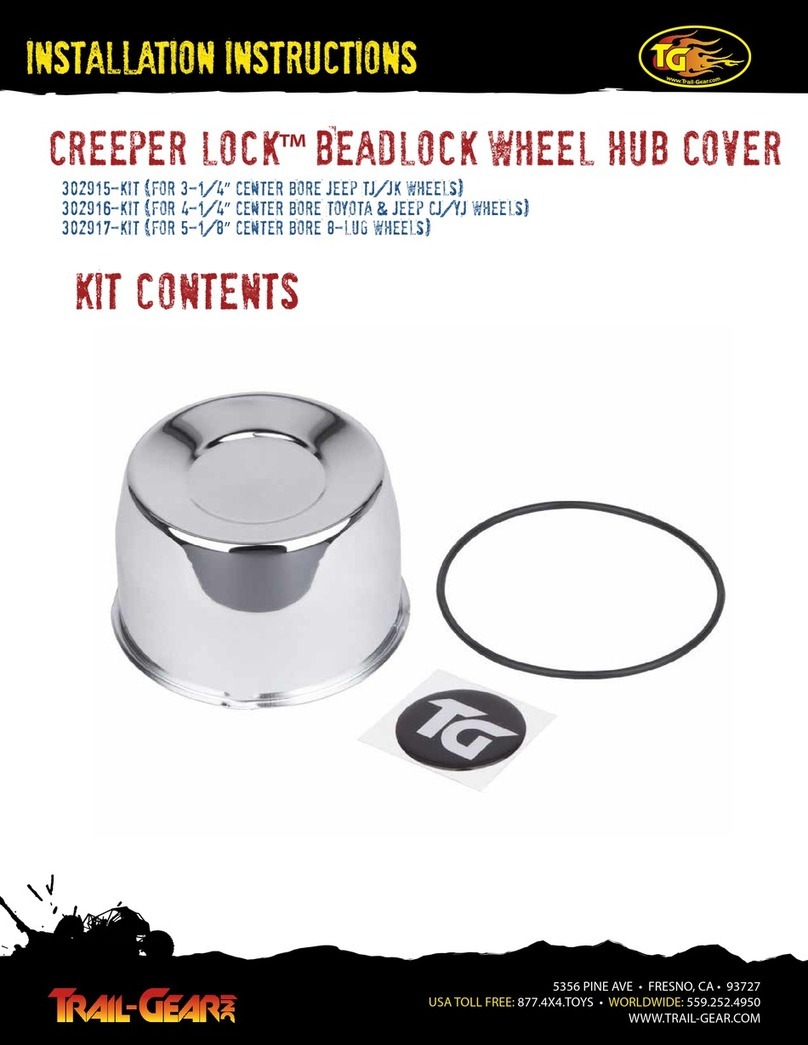 Trail-Gear Creeper lock 302915-kit User manual
