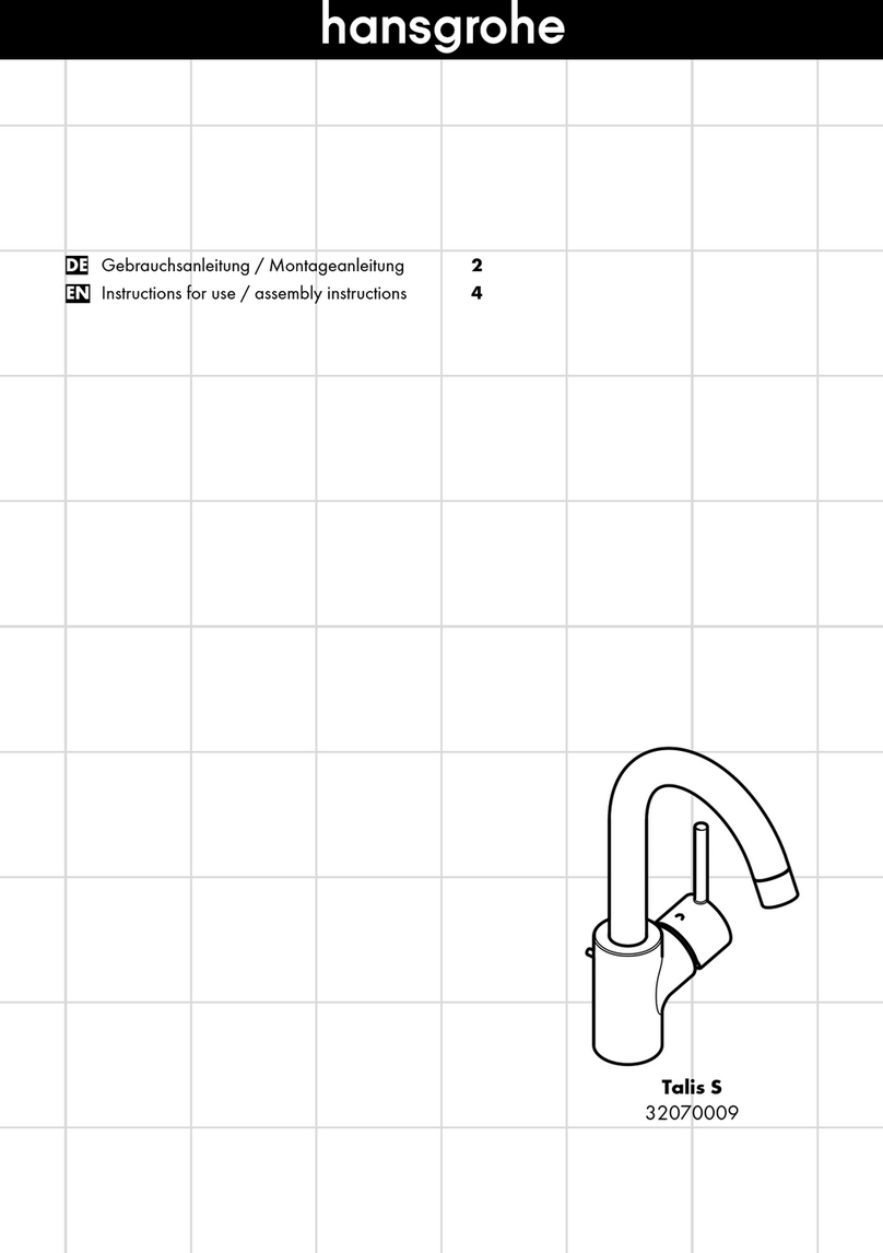 Hans Grohe Talis S 32070009 Instructions for use/assembly instructions