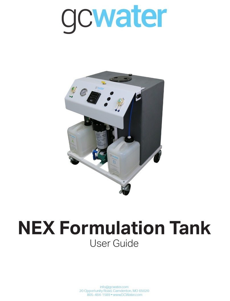 GC Water NEX Formulation Tank user guide