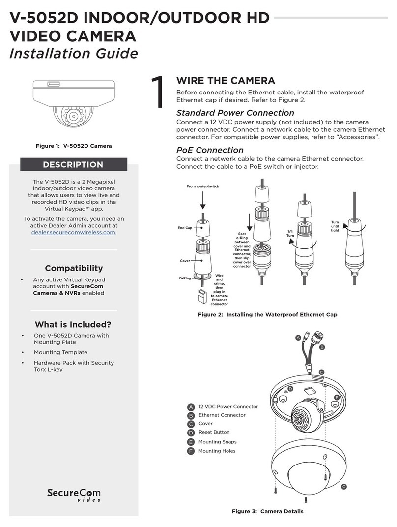 SECURECOM V‑5052D User manual