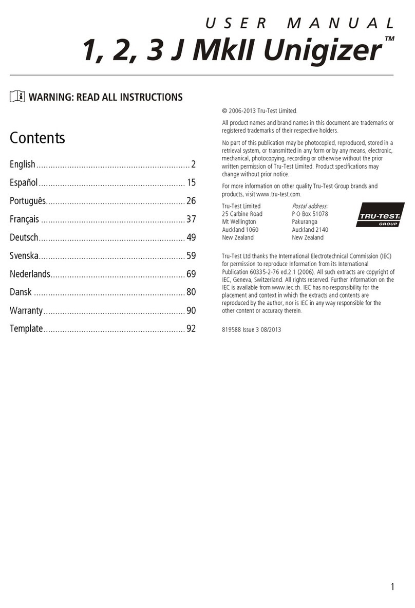 Tru-Test 1 J user manual