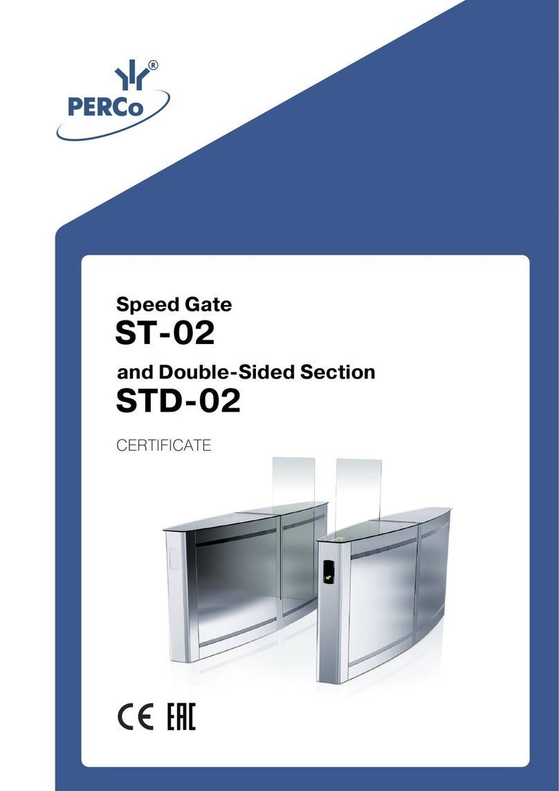 PERCo ST-02 Series Assembly and operation manual PERCo ST-02 Series Assembly and operation manual