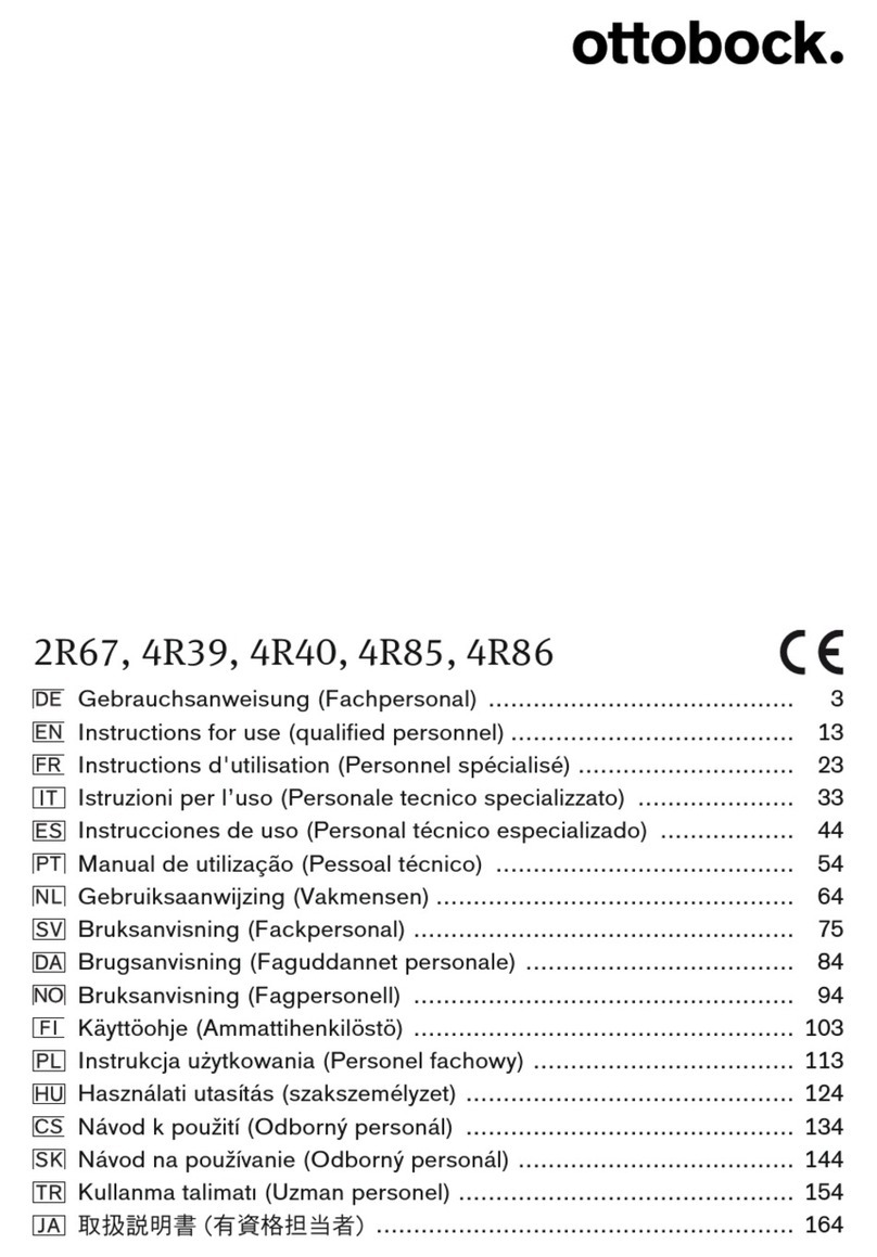 Otto Bock 2R67 User manual