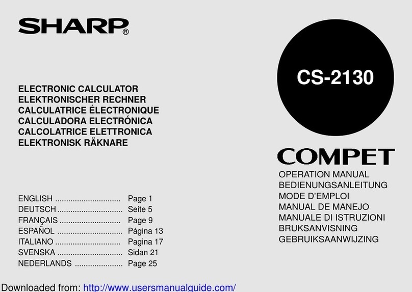 Sharp COMPET CSA-2130 Operation manual