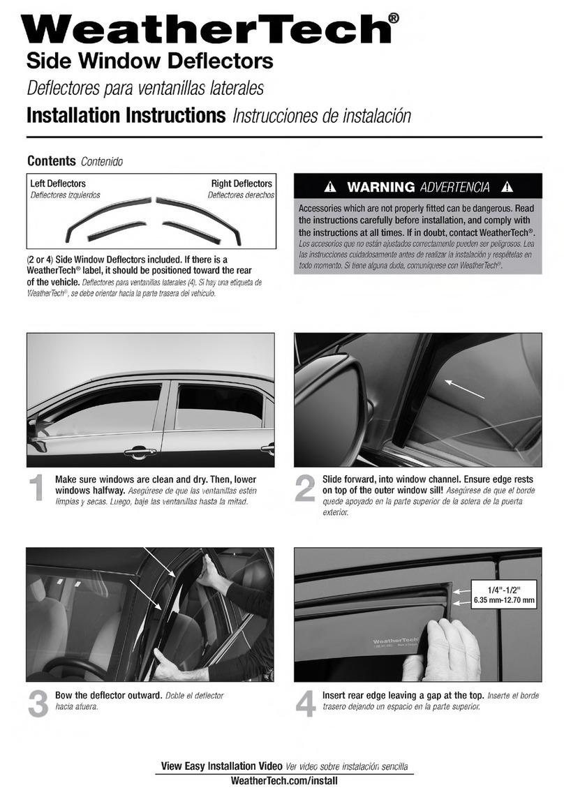 MacNeil WeatherTech User manual