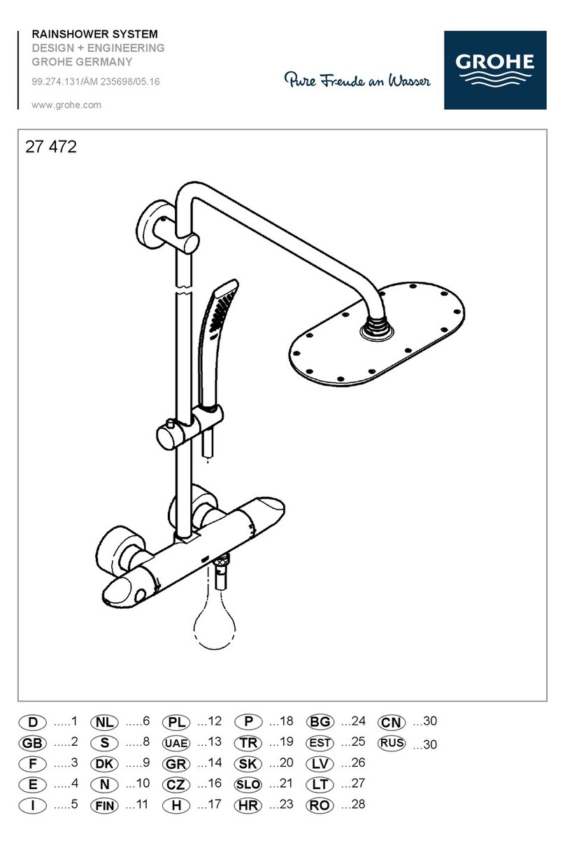 Grohe RAINSHOWER SYSTEM 27 472 installation instructions Grohe RAINSHOWER SYSTEM 27 472 installation instructions