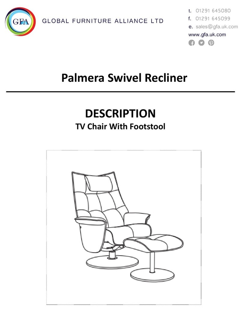 GLOBAL FURNITURE ALLIANCE Palmera Swivel Recliner Description GLOBAL FURNITURE ALLIANCE Palmera Swivel Recliner Description