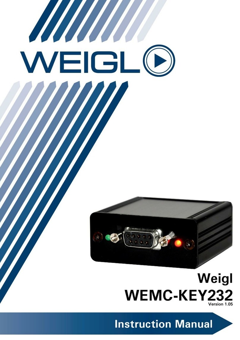 WEIGL WEMC-KEY232 User manual