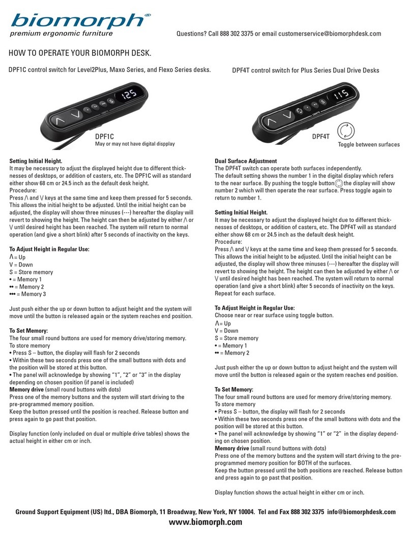 Biomorph DPF1C Operation manual
