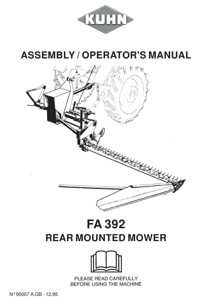 KUHN FA 392 Assembly & operators manual