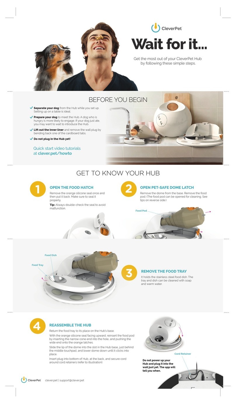 CleverPet Hub manual