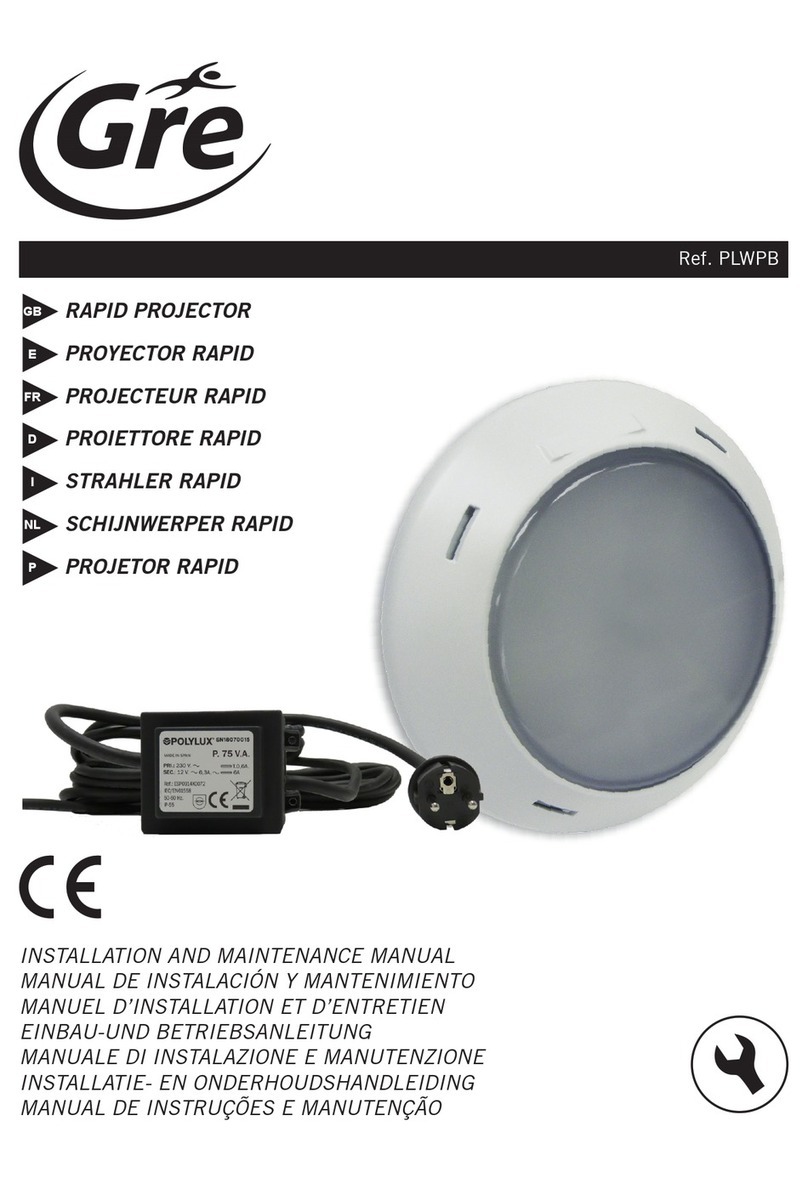 GRE PLWPB Installation and maintenance manual