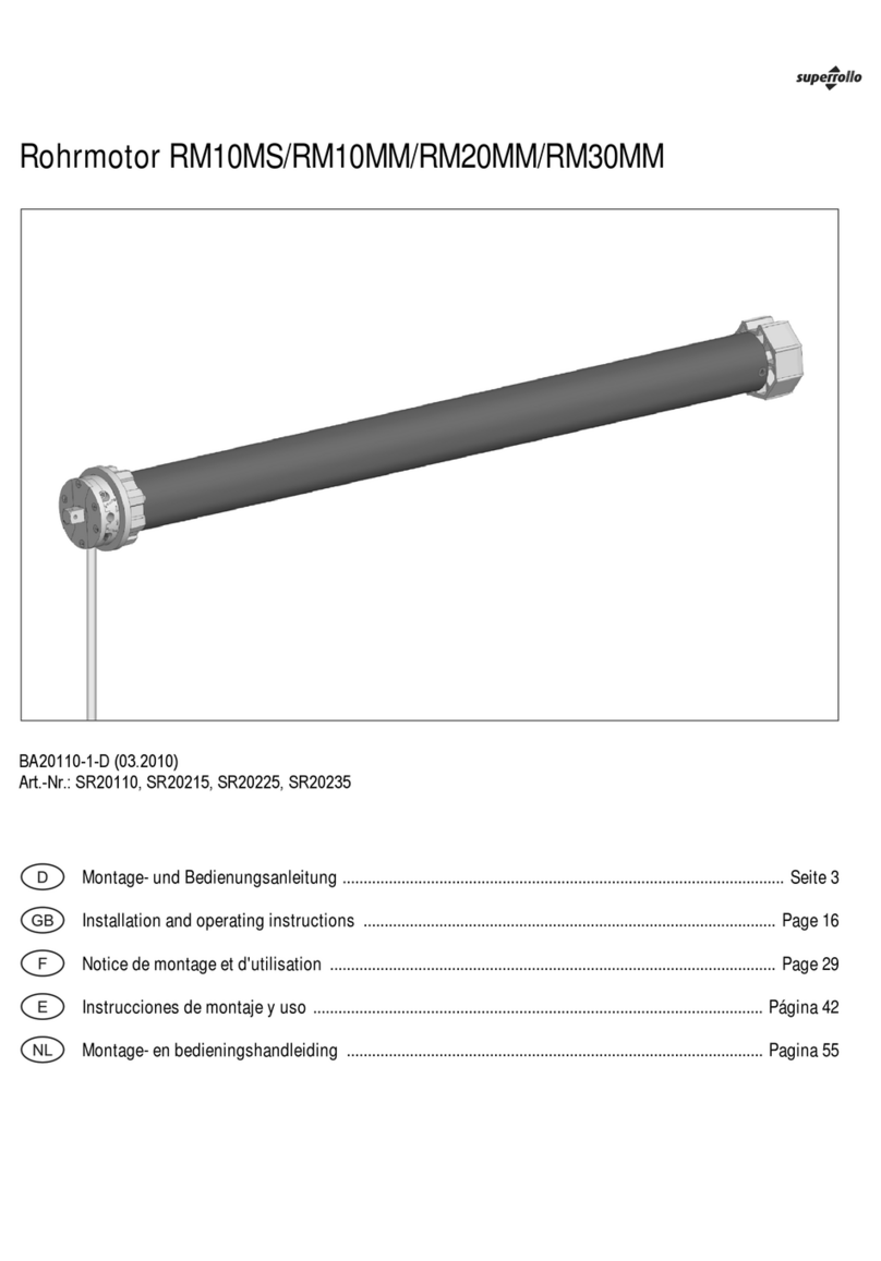 Superrollo RM10MS Installation and operating instructions