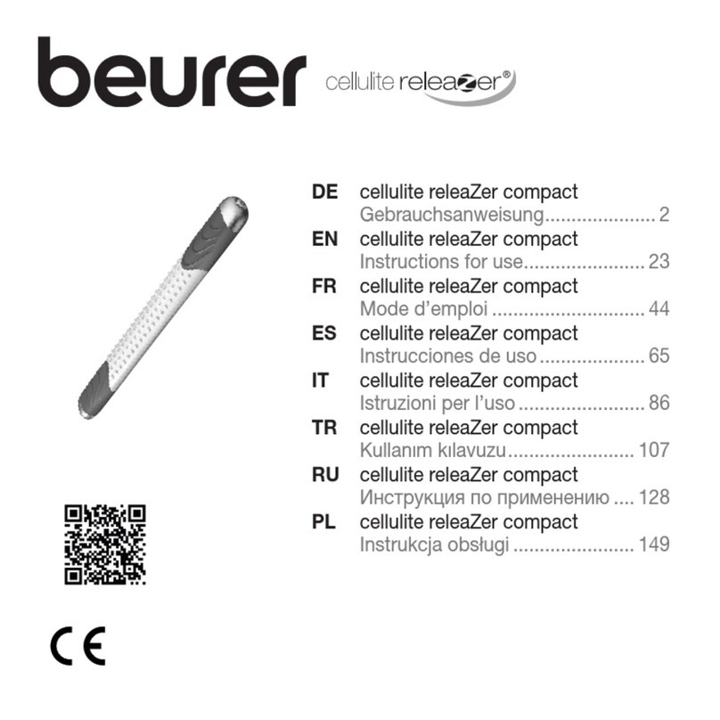 Beurer cellulite releaZer compact User manual