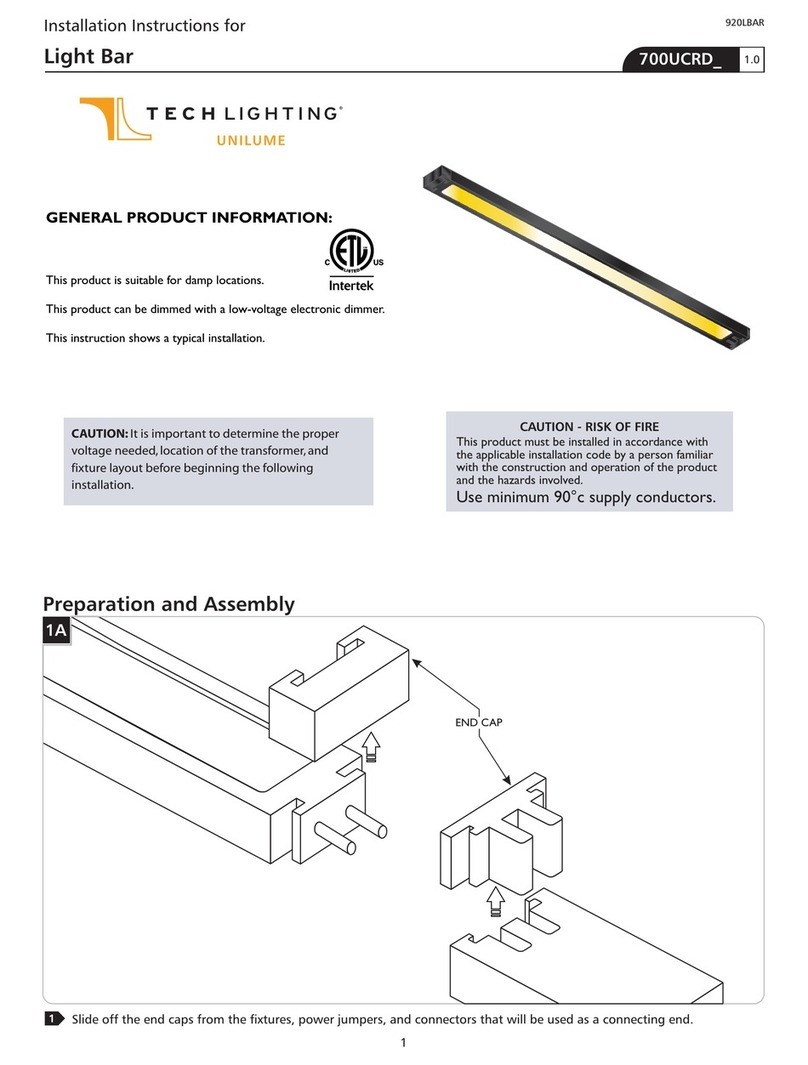 TECHLIGHTING UNILUME 700UCRD Series User manual