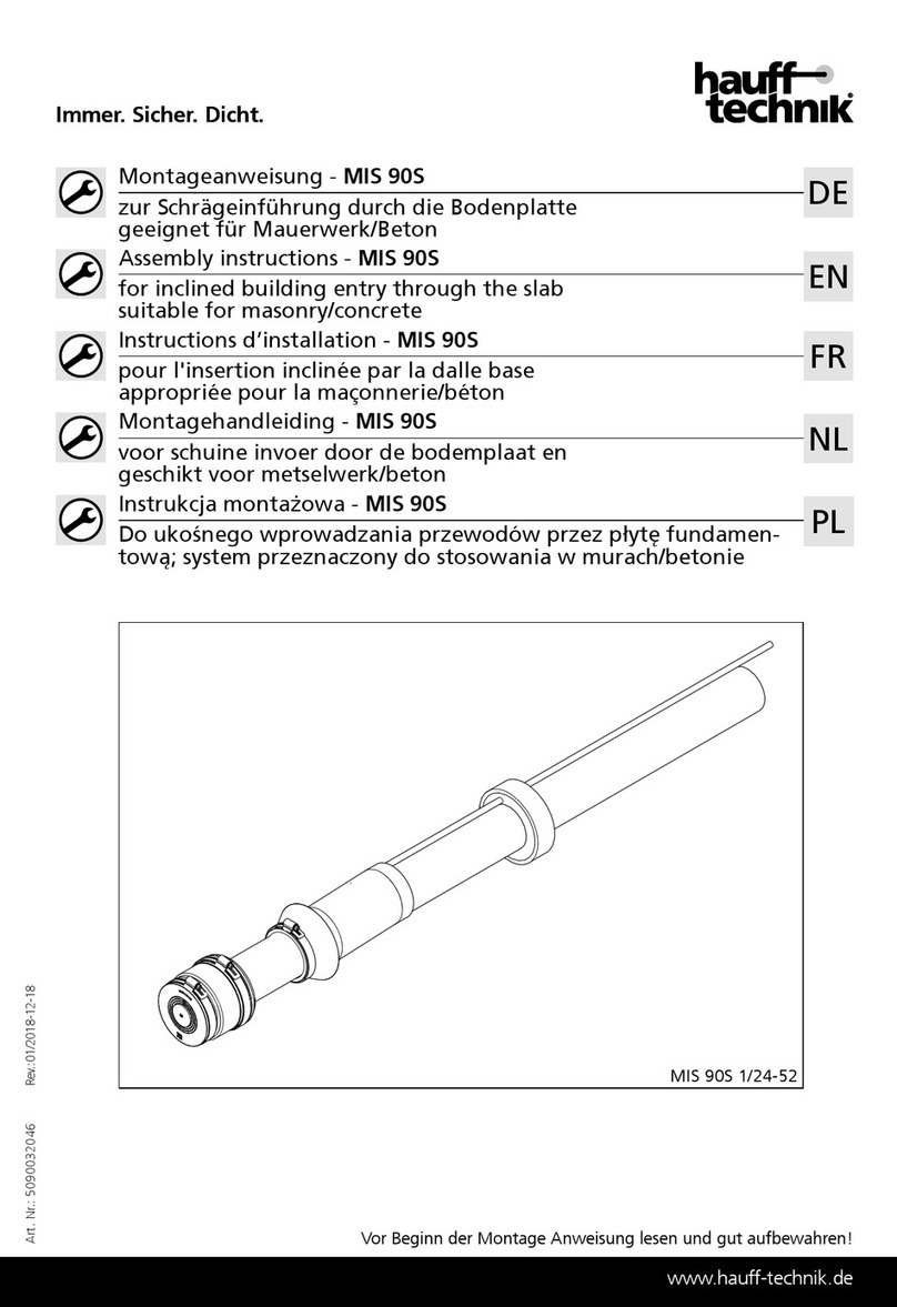 Haufftechnik MIS 90S Assembly instructions