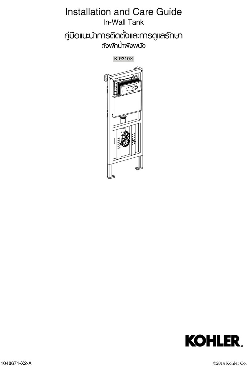 Kohler K-9310X Installation and care guide