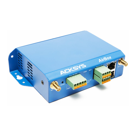 Acksys AirBox V1 Series Quick installation guide