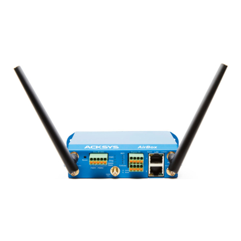 Acksys WiFi AirBox V2 Series Quick installation guide Acksys WiFi AirBox V2 Series Quick installation guide