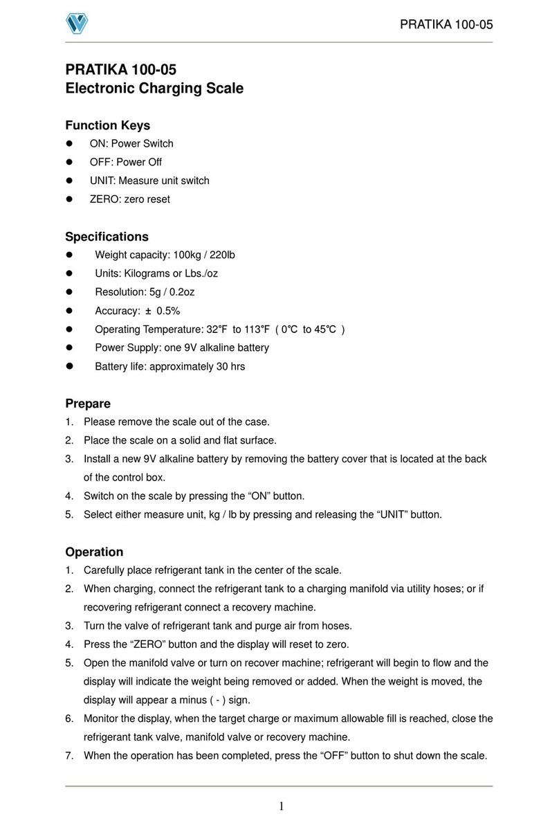 Wigam PRATIKA 100-05 User manual
