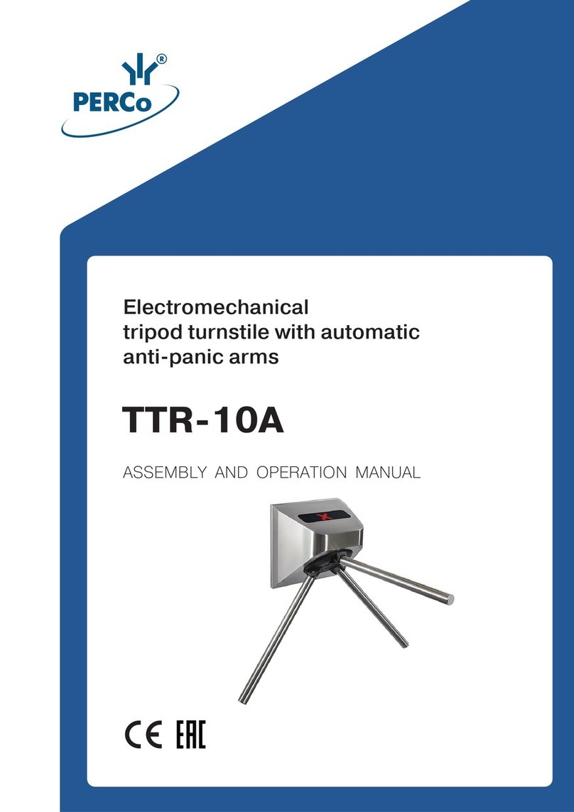 PERCo TTR-10A Series Assembly and operation manual