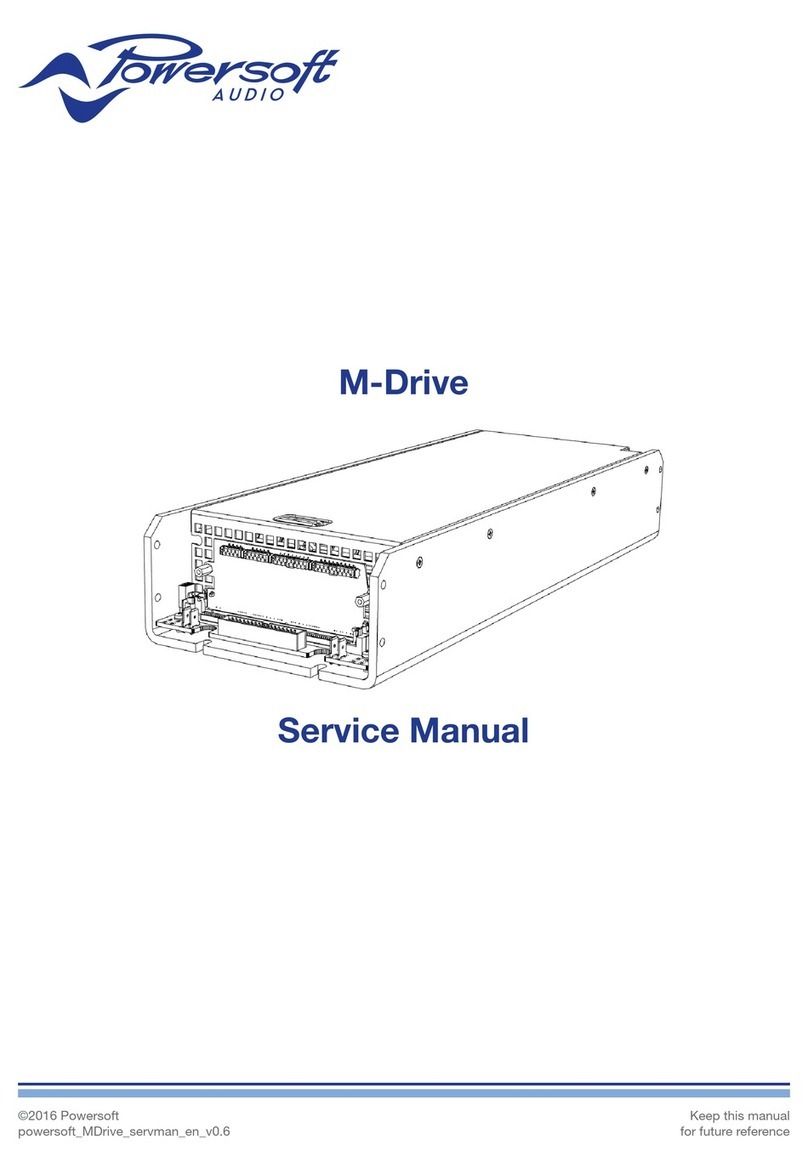 powersoft M-Drive User manual