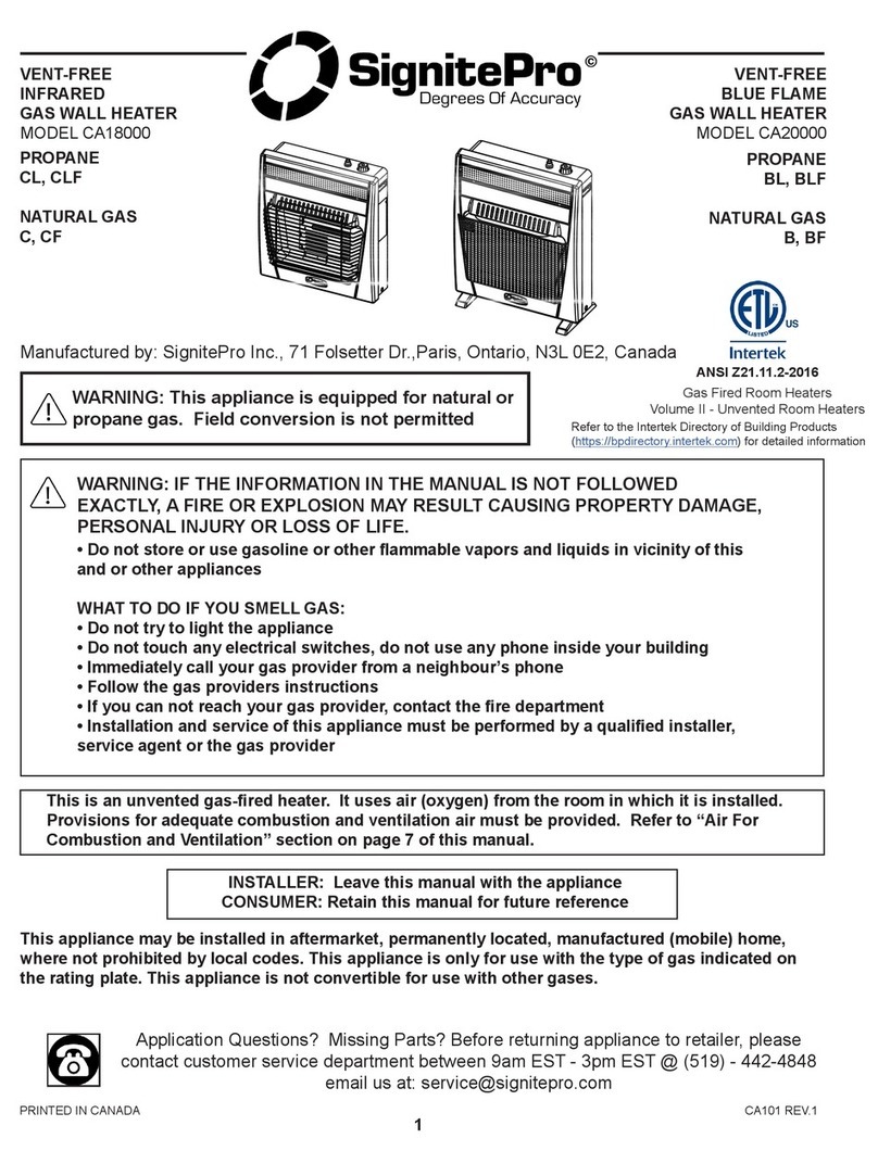 SignitePro CA18000 Series manual