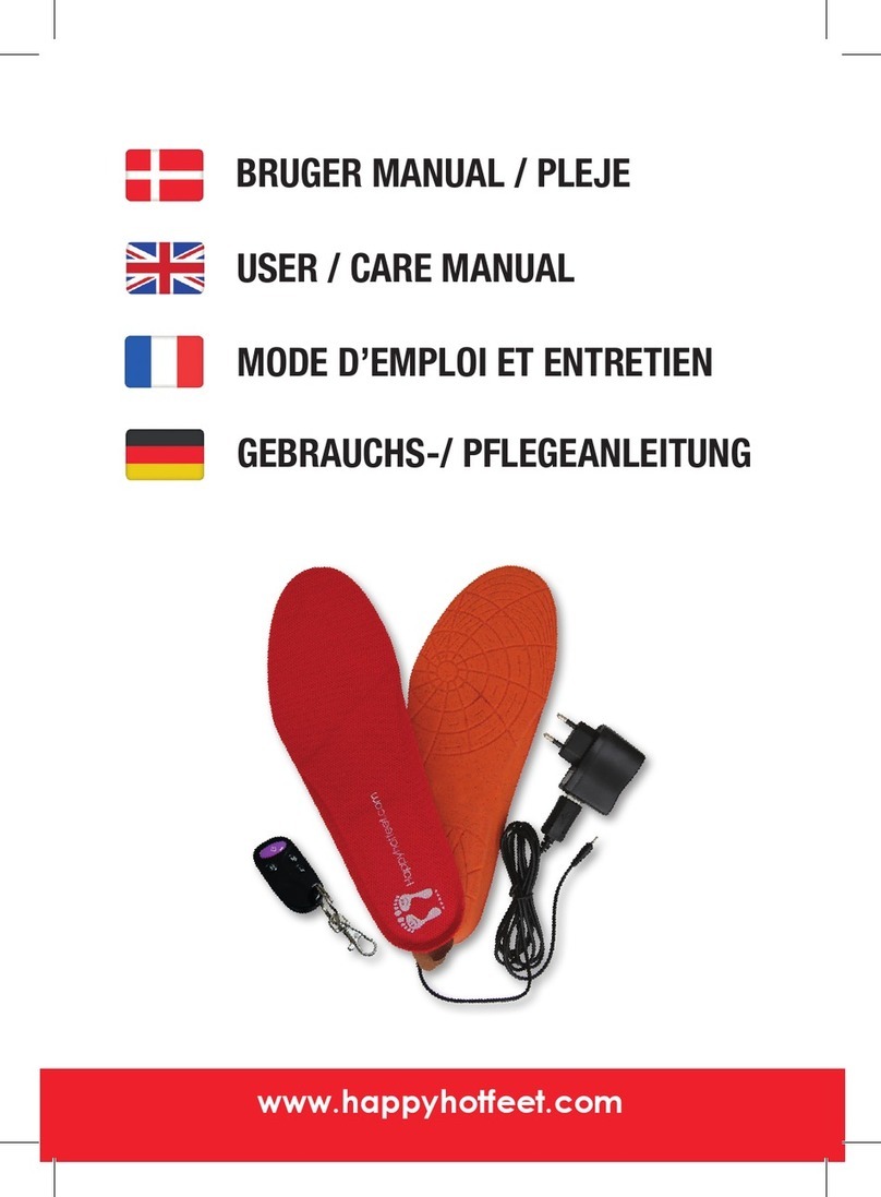 Happyhotfeet RM-1-60-2V User & care manual