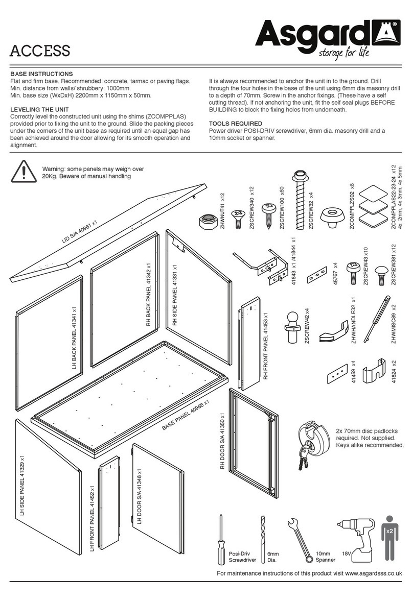 Asgard ACCESS Assembly instructions