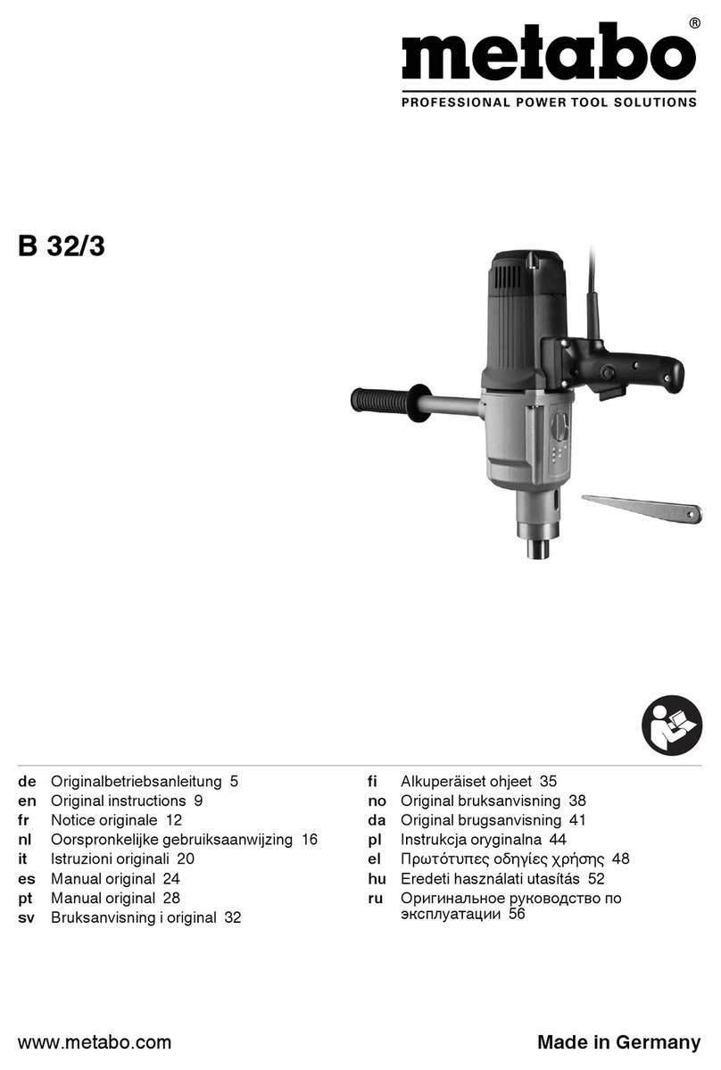 Metabo B 32/3 User manual