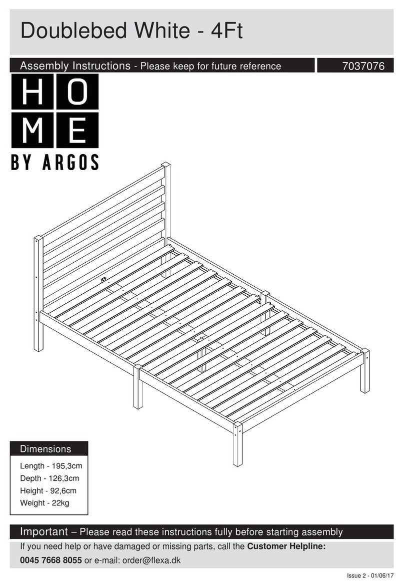 Argos HOME Doublebed White 4Ft Assembly instructions Argos HOME Doublebed White 4Ft Assembly instructions