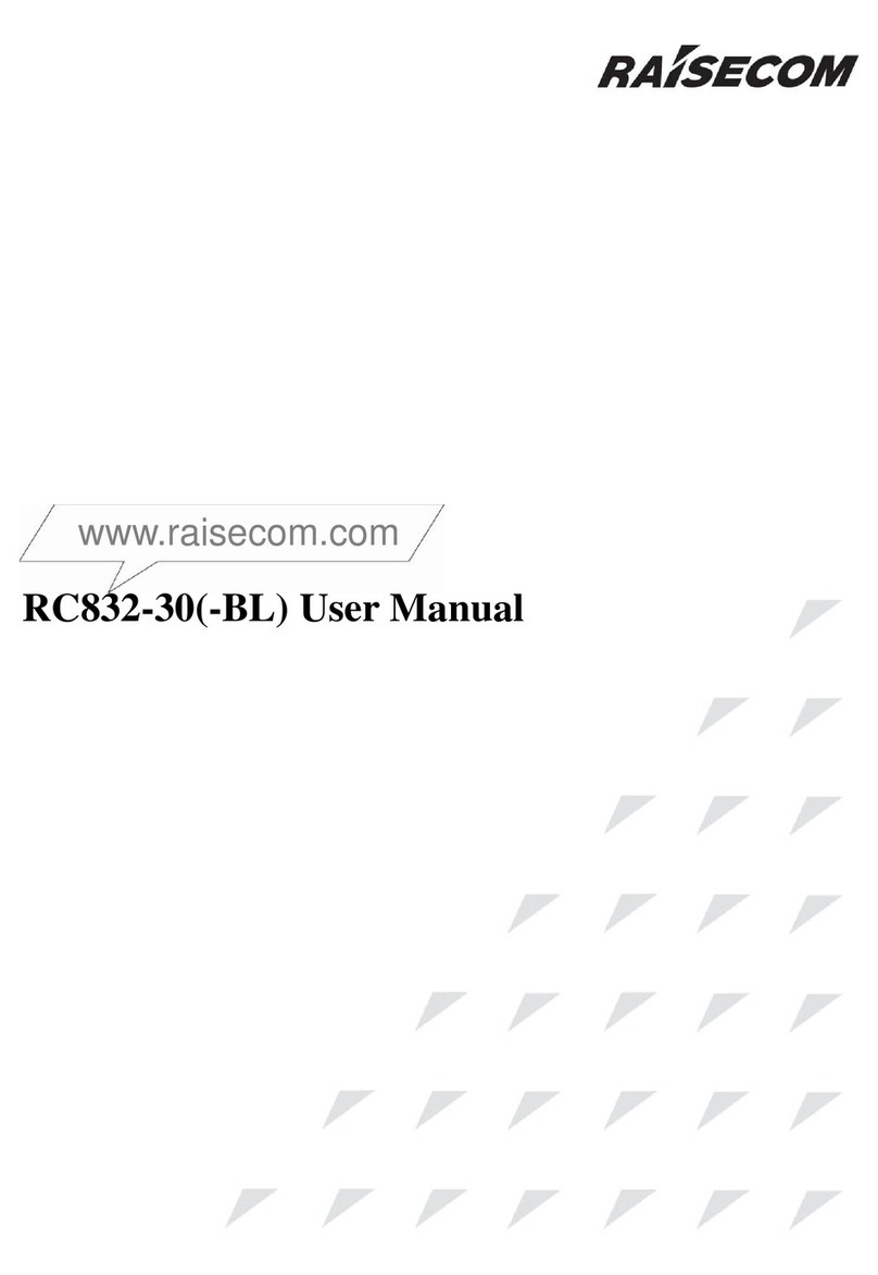 Raisecom RC832-30 User manual