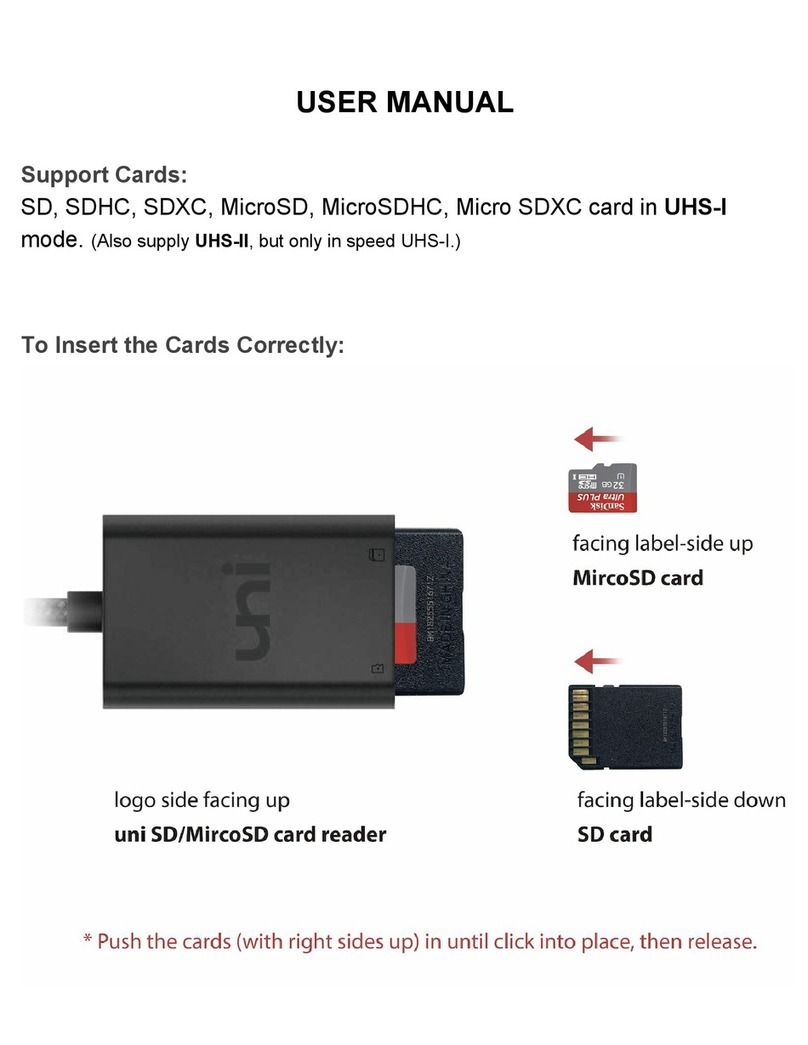uniAccessories uni user manual